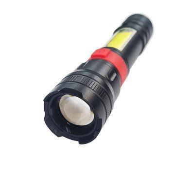 Фонарь BL-826-P50+COB (white+red), 1x18650, ЗУ microUSB, Box 826-P50 фото