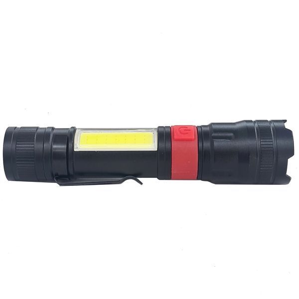 Фонарь BL-826-P50+COB (white+red), 1x18650, ЗУ microUSB, Box 826-P50 фото