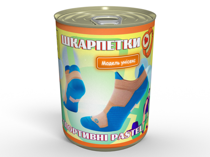 Консервированные Носки Спортивные Pastel Синие - Полезный Подарок Для Спортсмена CSBPBUA фото