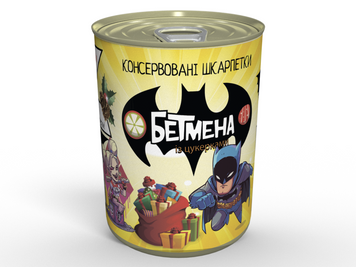 Консервовані Шкарпетки Бетмена - Незвичайний Подарунок Для Супергероя CSBATMANUA фото
