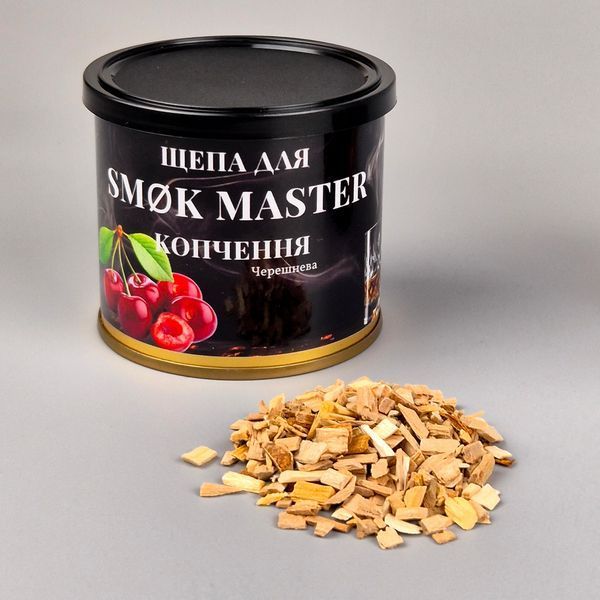Тріска для копчення SM&Oslash;K MASTER &mdash; Вишня (у металевій банці, 240 мл)
