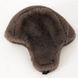 Шапка ушанка с мехом, цвет dark brown 16508 фото 4