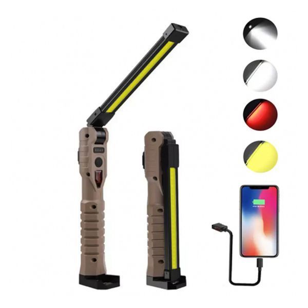 Фонарь WORKLIGHT-WL-08-XPE+COB (white+yellow+red) 15740 фото