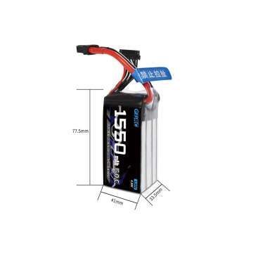 Акумулятор GEPRC 6S 1550mAh 60C gr3 фото