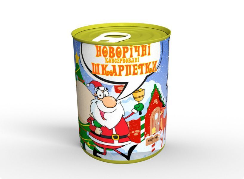 Новорічні Консервовані Шкарпетки - Прикольний Подарунок На Зимові Свята CNYSFMUA фото