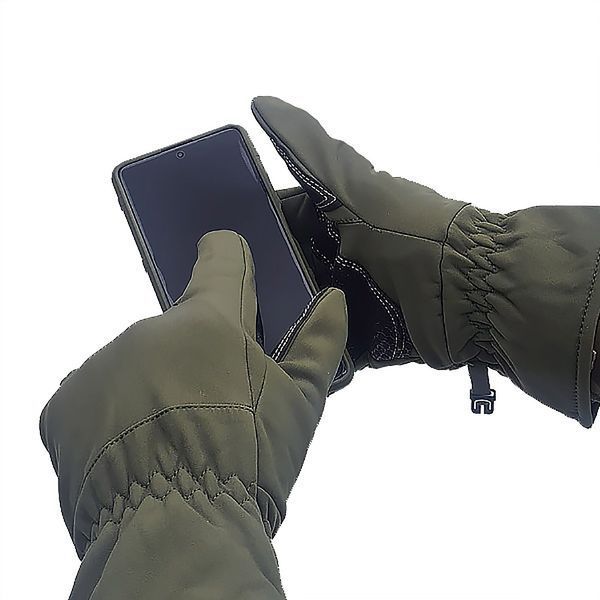 Рукавички Softshell Olive (зимові) 13966 2