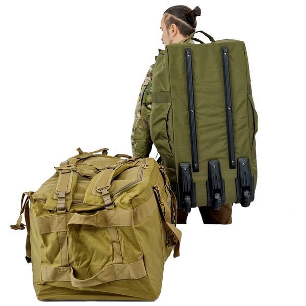 Сумка-рюкзак Mil-Tec на колесах 100л Olive  13854001 фото