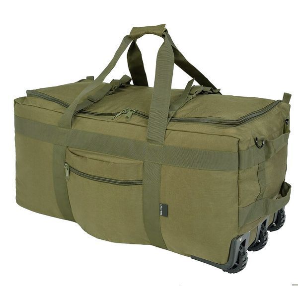 Сумка-рюкзак Mil-Tec на колесах 100л Olive 13854001 2