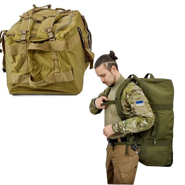 Сумка-рюкзак Mil-Tec на колесах 100л Olive  13854001 фото