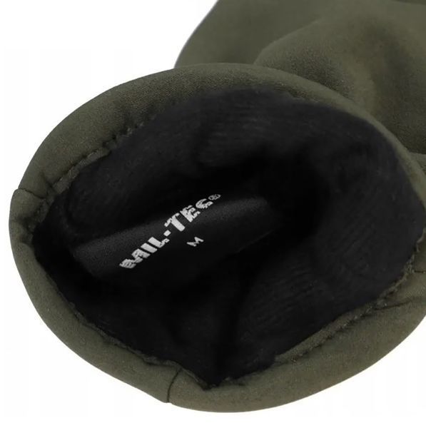 Рукавички зимові SoftShell MilTec Olive (М) 12521301 7