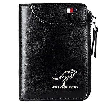 ​Портмоне Carteira Masculina Luxury AIKS KANGAROO чорний 16349 1