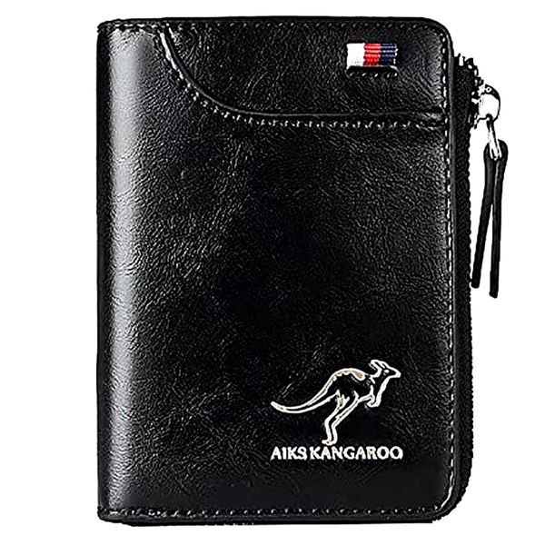 ​Портмоне Carteira Masculina Luxury AIKS KANGAROO чорний 16349 1