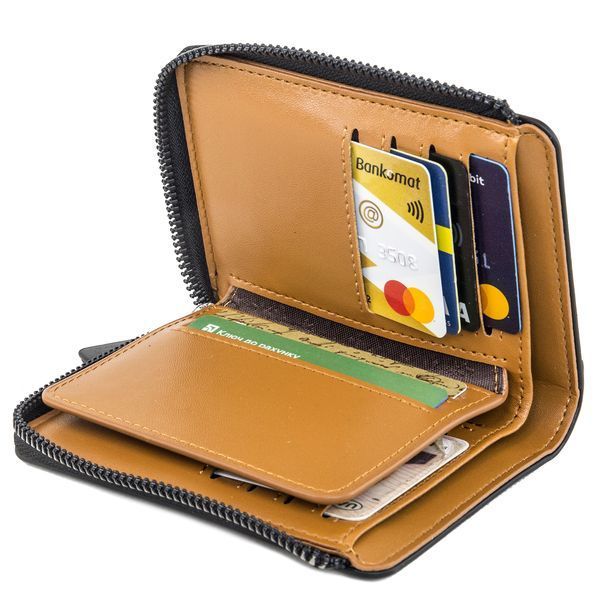 Портмоне Carteira Masculina Luxury AIKS KANGAROO черный 16349 фото
