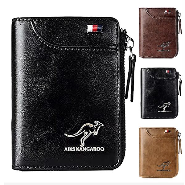 ​Портмоне Carteira Masculina Luxury AIKS KANGAROO чорний 16349 2