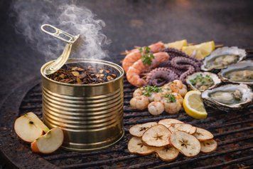 SMOK Тріска Для Копчення На Грилі Яблуня Бляшана Банка 250 мл 162518 фото