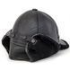 Кепка шкіряна з хутром black 16553 фото 12