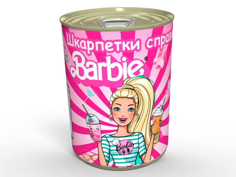 Консервовані Шкарпетки Справжньої Барбі - Приємний подарунок для твоєї лялечки CSBARBIE1 фото
