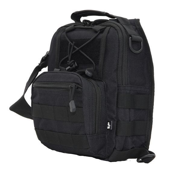 Рюкзак однолямочный Max Fuchs MOLLE Black 30700A фото