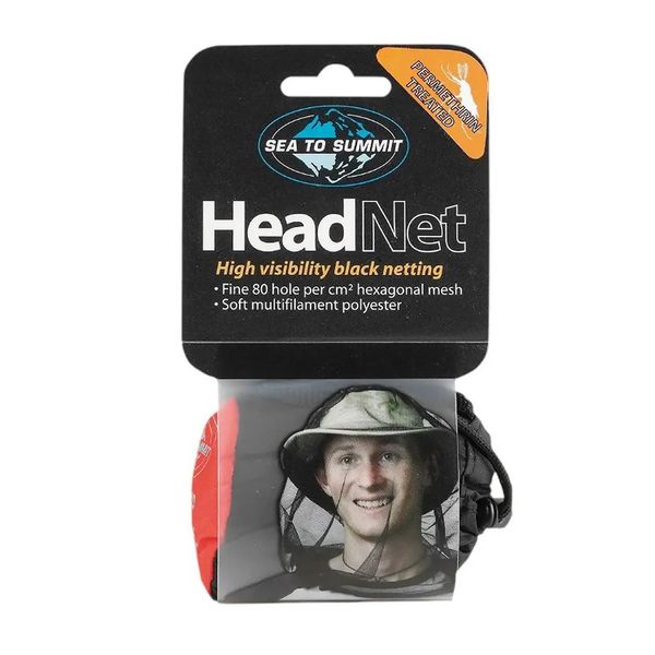 Сітка на голову від комарів Mosquito Headnet Permethrin Black від Sea to Summit STS AMOSHP 3