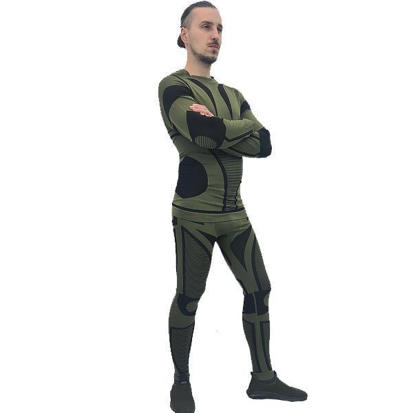Термобілизна Mil-Tec 4-WAY STRETCH Performance Olive Drab 11225001-S/M 5
