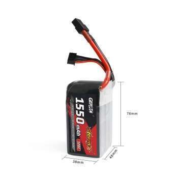 Літій-полімерний акумулятор GEPRC Storm 6S 1550 мА&middot;год 120C (LiPo) gr22 фото