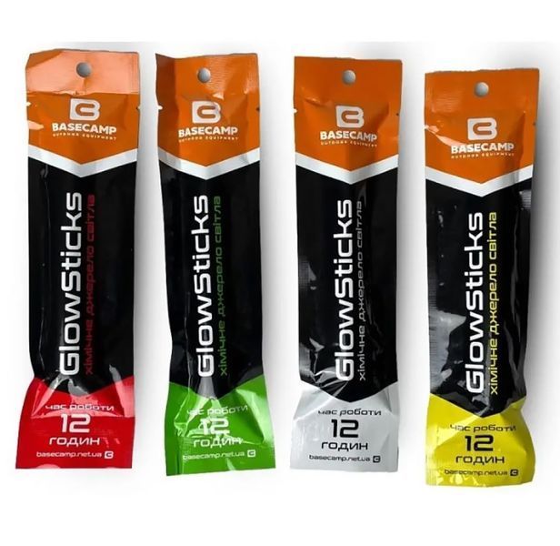 Химический источник освещения BaseCamp GlowSticks, White