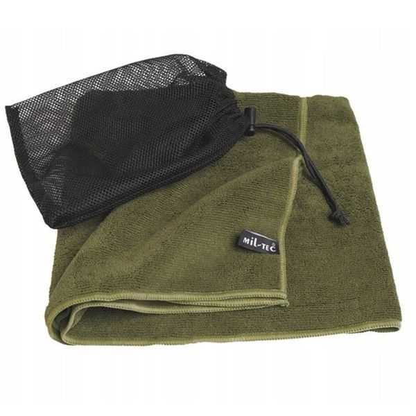 Рушник Mil-Tec Microfibre 80x40 см Olive 16011011  4