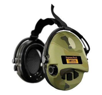 Активні навушники Sordin Supreme Pro-X з заднім тримачем. 4 режими. Camo 76302-X-06-S 1