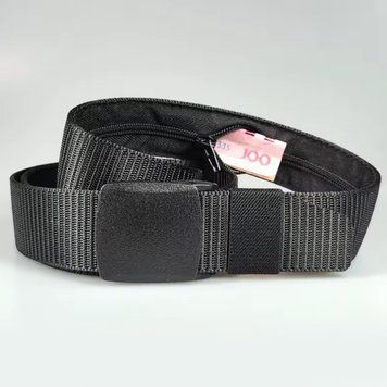 Ремінь для прихованого носіння грошей 120 см. dark grey