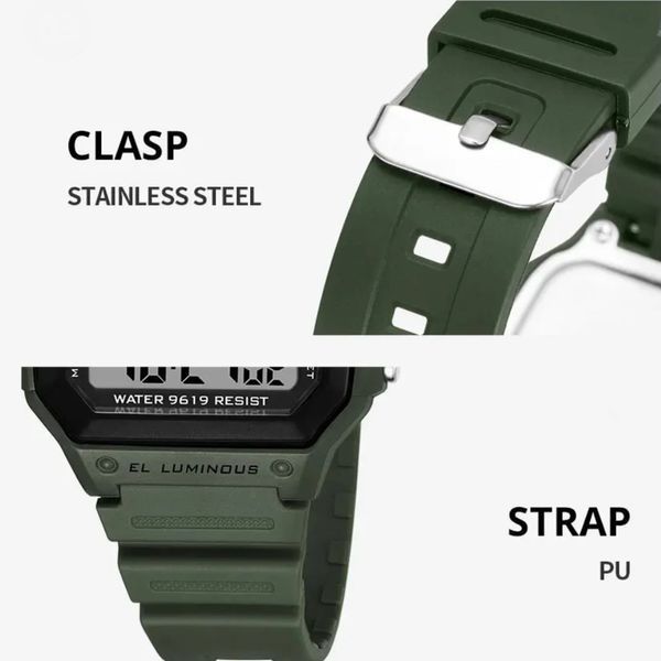 Часы наручные SYNOKE 9619  camo green Outdoor Military Digital Watch 16530 фото