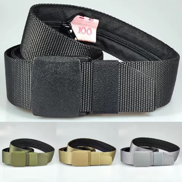 Ремень для скрытого ношения денег 120 см. dark grey